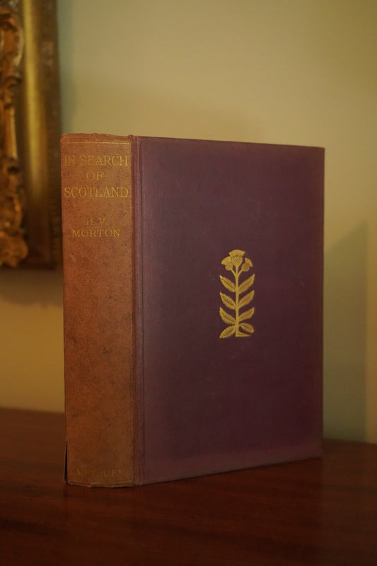 1933 "In Search of Scotland" Red Maroon Cloth Book