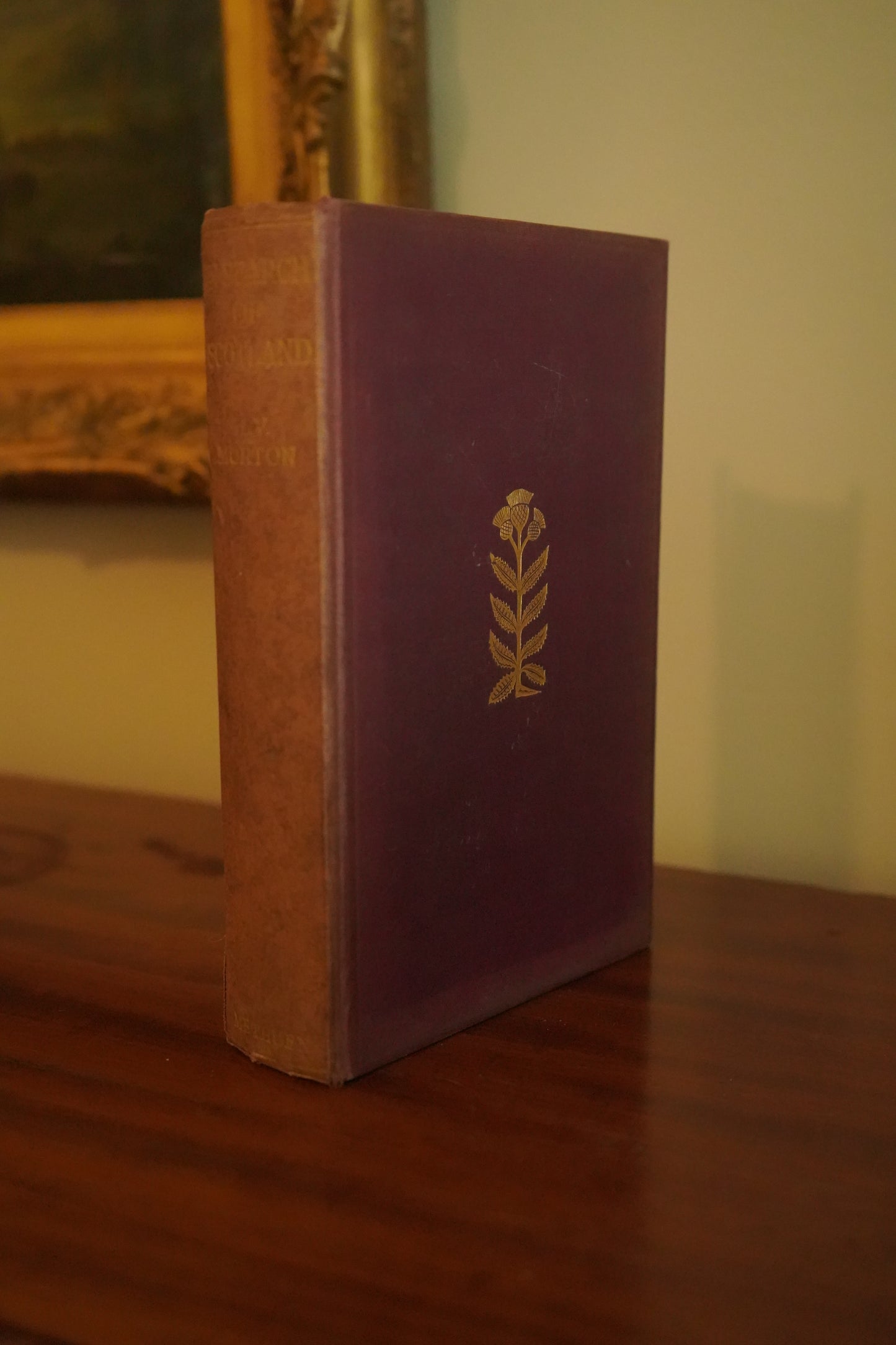 1933 "In Search of Scotland" Red Maroon Cloth Book
