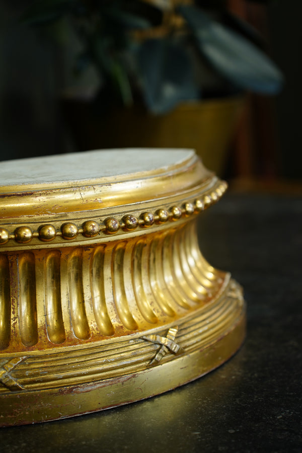 Antique Gilt Carved Wood Architectural Piece, Circa 1900