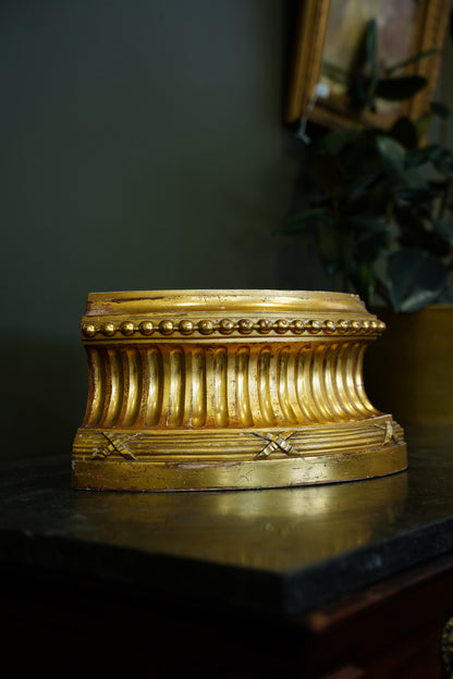 Antique Gilt Carved Wood Architectural Piece, Circa 1900