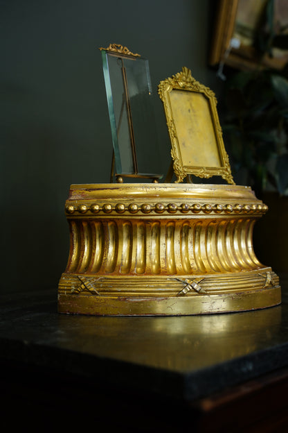 Antique Gilt Carved Wood Architectural Piece, Circa 1900