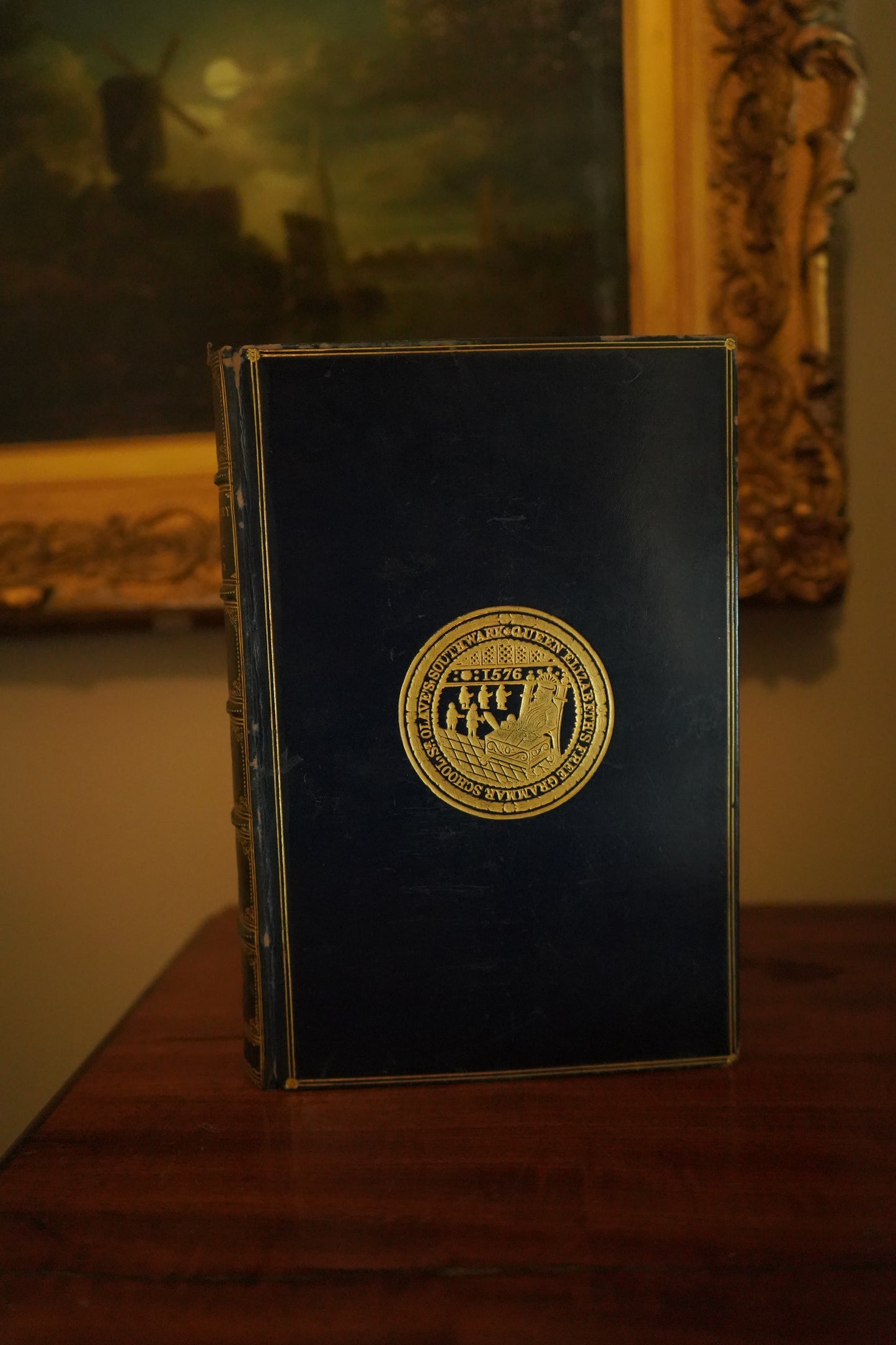 1901 "The Early History of Charles James Fox" Full Blue Leather Prize Binding Book