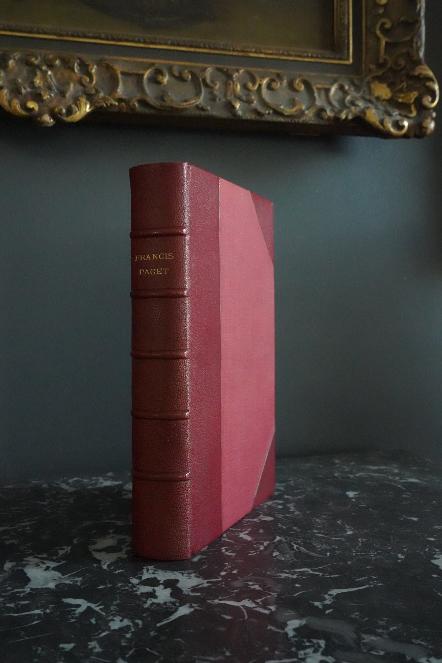 1912 "Francis Paget" Red Half Leather Book