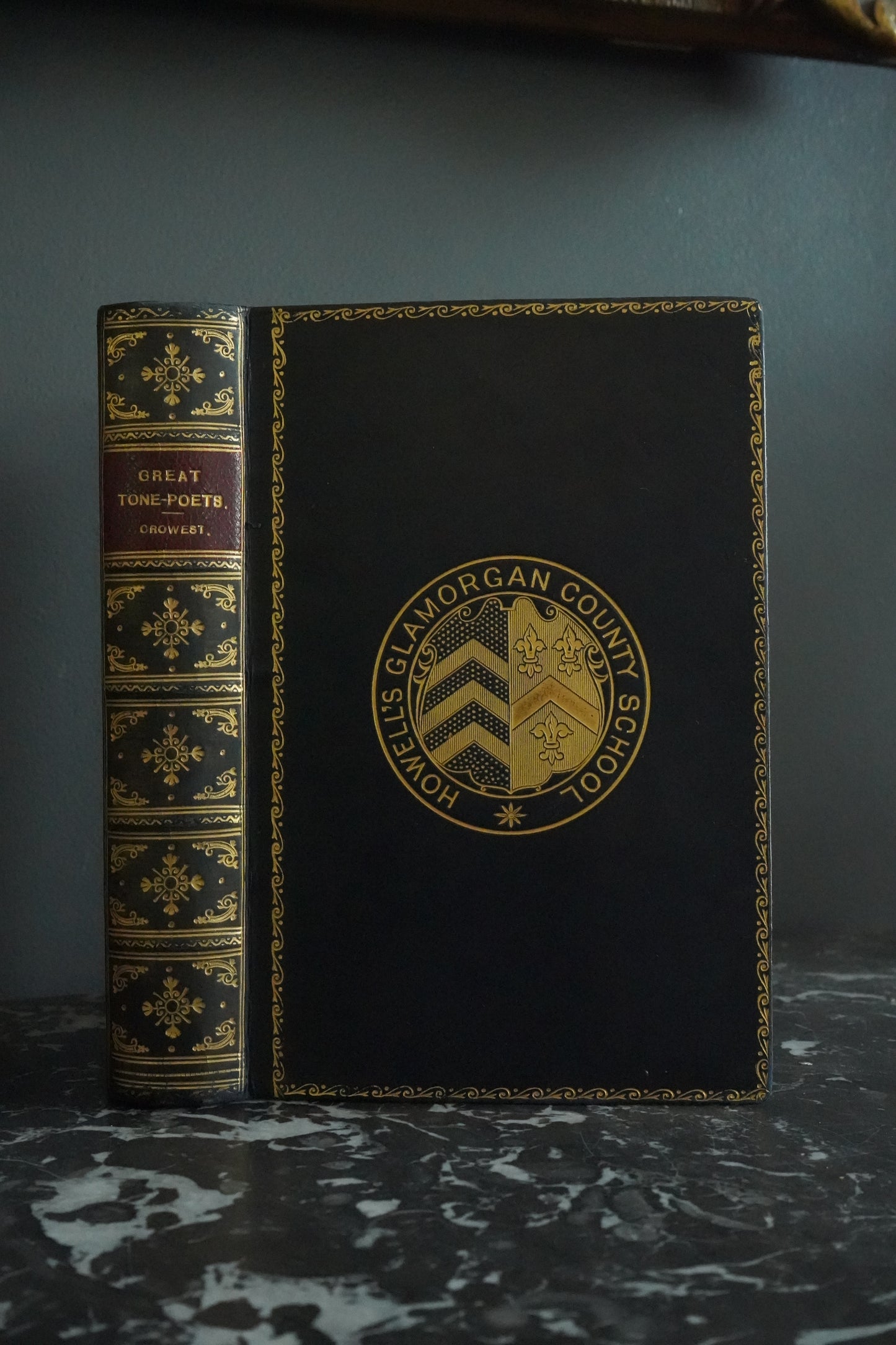 Antique 1908 Music Biography Book – The Great Tone-Poets by Frederick Crowest in Gilt Prize Binding