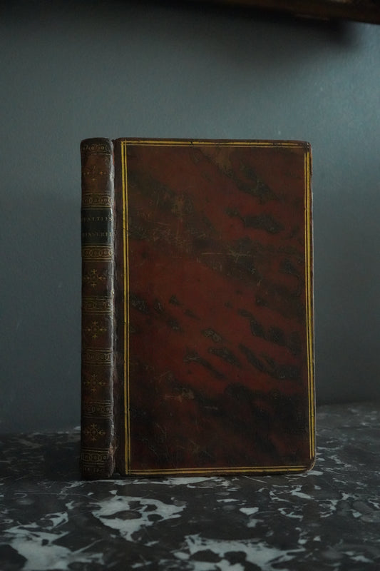 1807 "The Minstrel" Full Brown Calf Leather Book