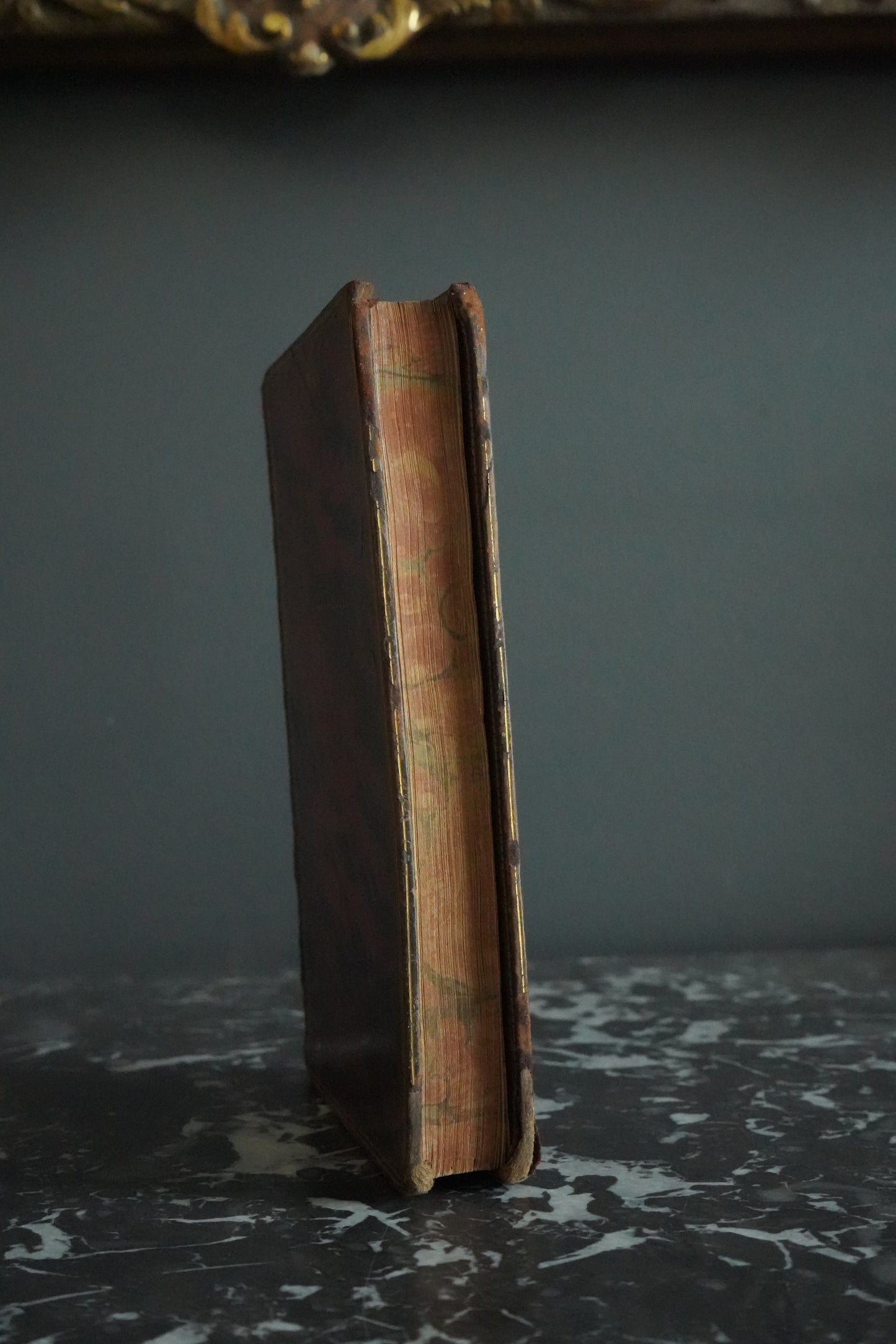 1807 "The Minstrel" Full Brown Calf Leather Book