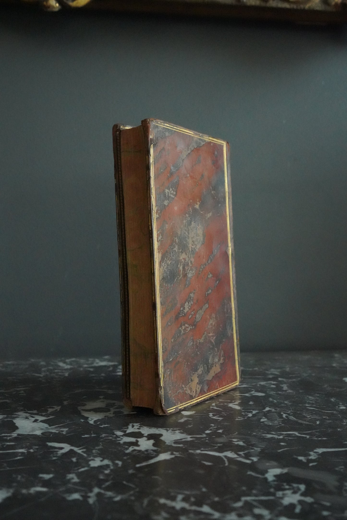 1807 "The Minstrel" Full Brown Calf Leather Book