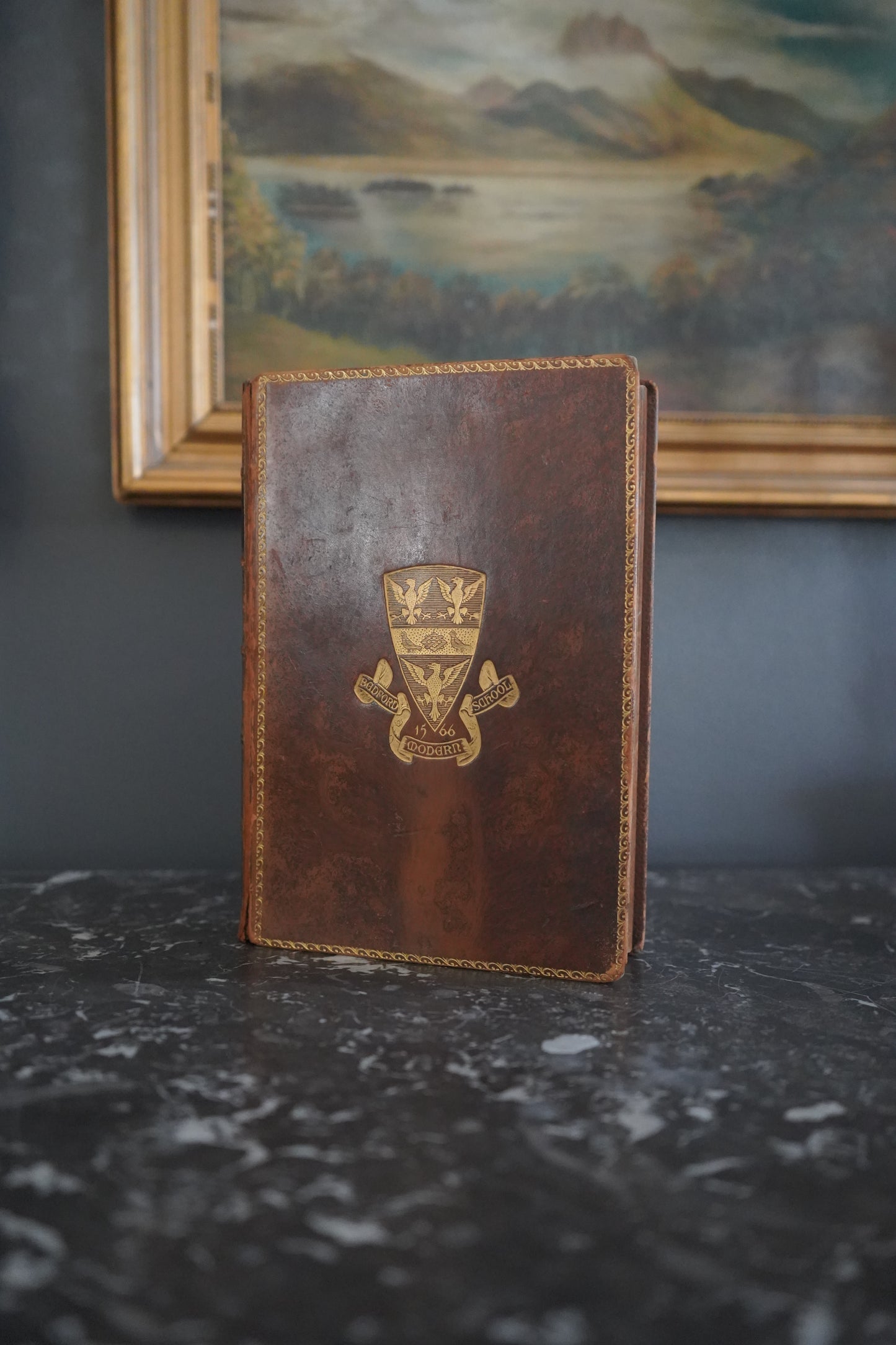 1893 "John Wyclif" Brown Full Tree-Calf Leather Book