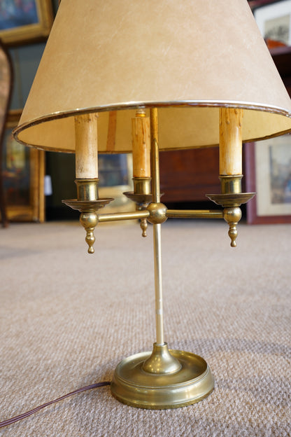 Vintage Brass Bouillotte Lamp