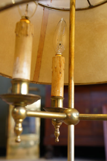 Vintage Brass Bouillotte Lamp