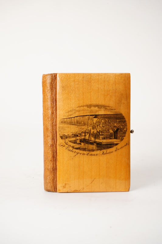 Antique French Miniature Souvenir Notebook Saint-Valery-en-Caux