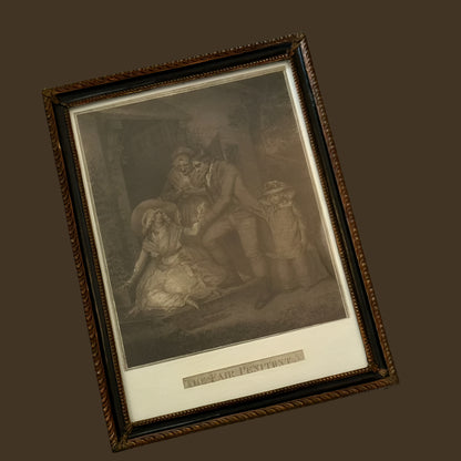 1789 Antique Stipple Engravings by John Raphael Smith (1751–1812) after a painting by George Morland (1763–1804)