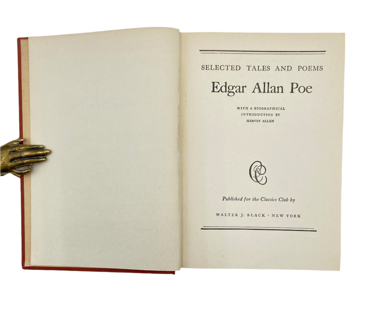 "Selected Tales and Poems by Edgar Allan Poe" Victorian Cloth Book