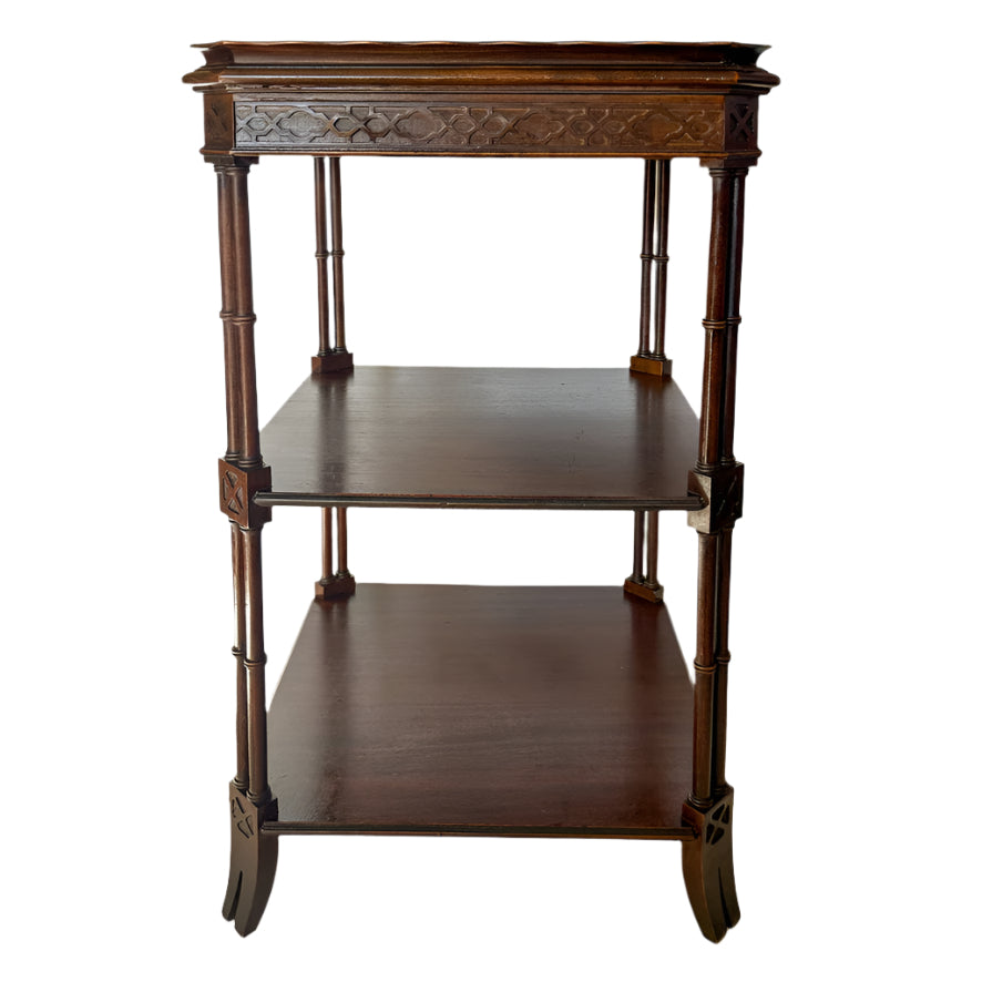 Circa 1870-1890s Victorian Wood Side Table