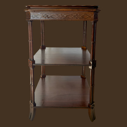 Circa 1870-1890s Victorian Wood Side Table