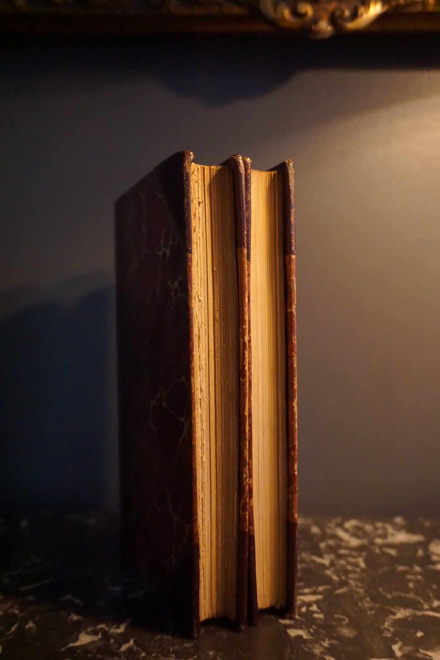 2 Volumes 1871 "A Collection of Choice Songs Scots & English" Purple Half Leather Book