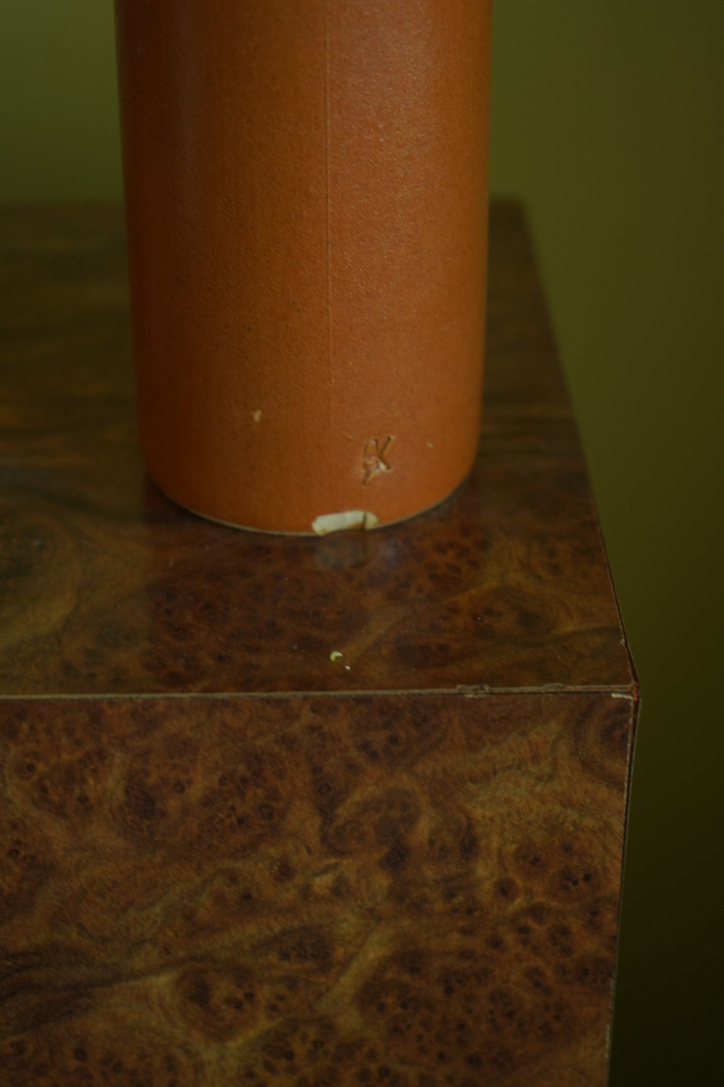 Antique 19th Century Salt-Glazed Stoneware Bottle with Maker’s Mark