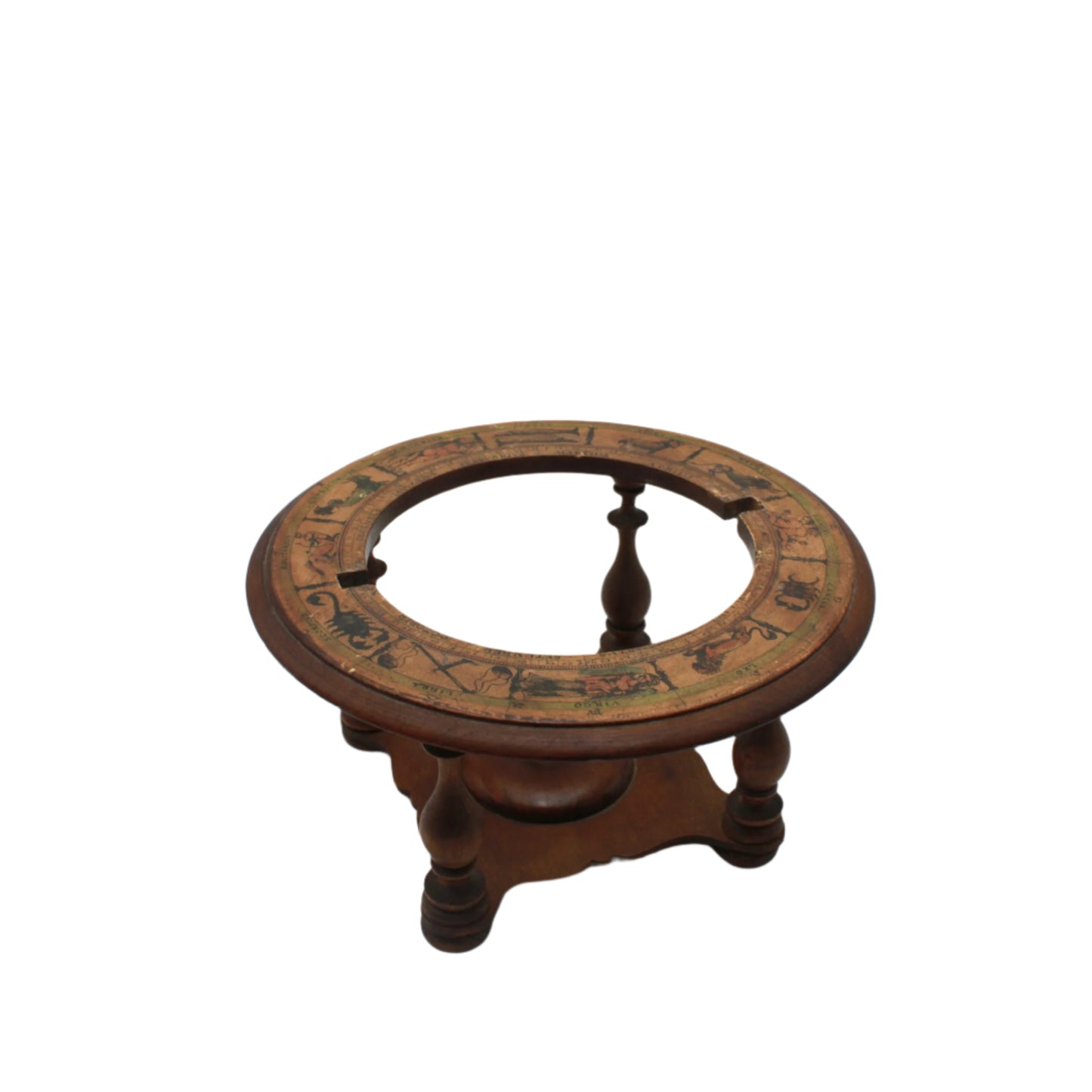 Small Vintage Italian Wooden Globe