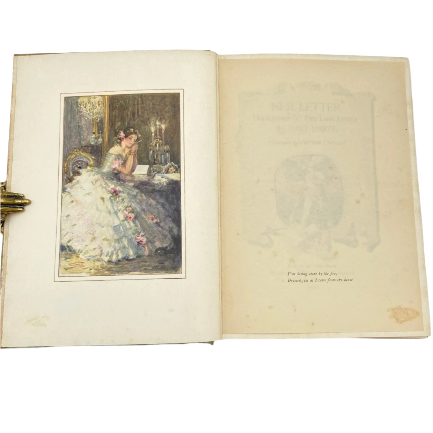 1905 "Her Letter" Victorian Cloth Book