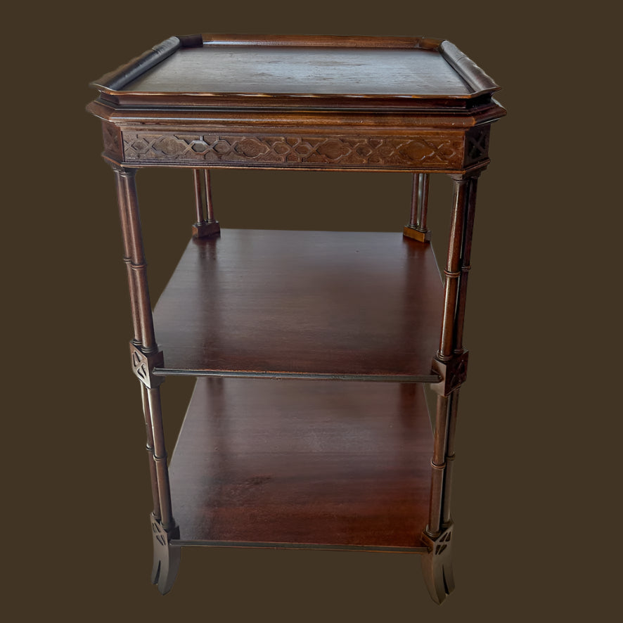 Circa 1870-1890s Victorian Wood Side Table