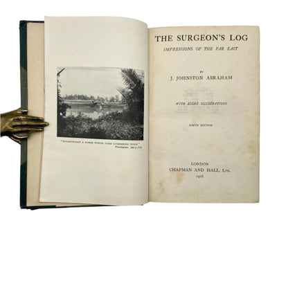 1916 "The Surgeon’s Log" Green Half Leather Book