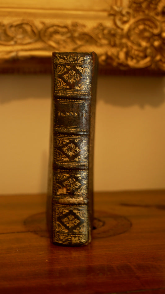 1661 "The Comedies of Terence (Terentii Comaediae Sex)" Mini Brown Full Leather Book