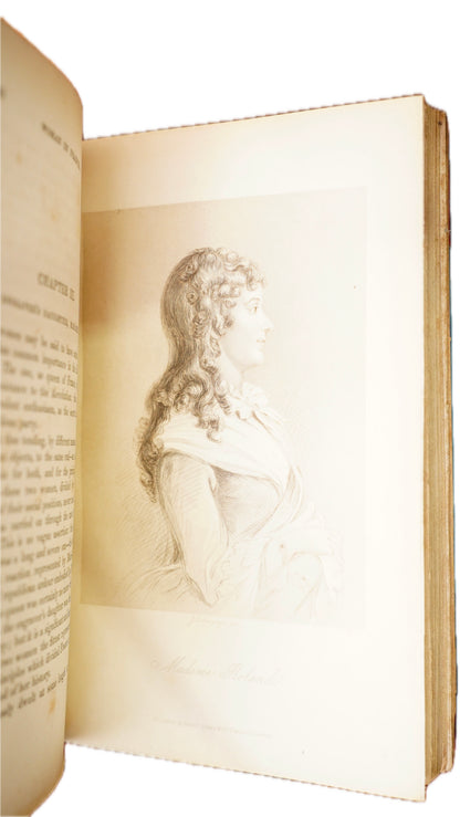 Julia Kavanagh Woman in France 1850 Antique Half-Leather Books Two Volumes
