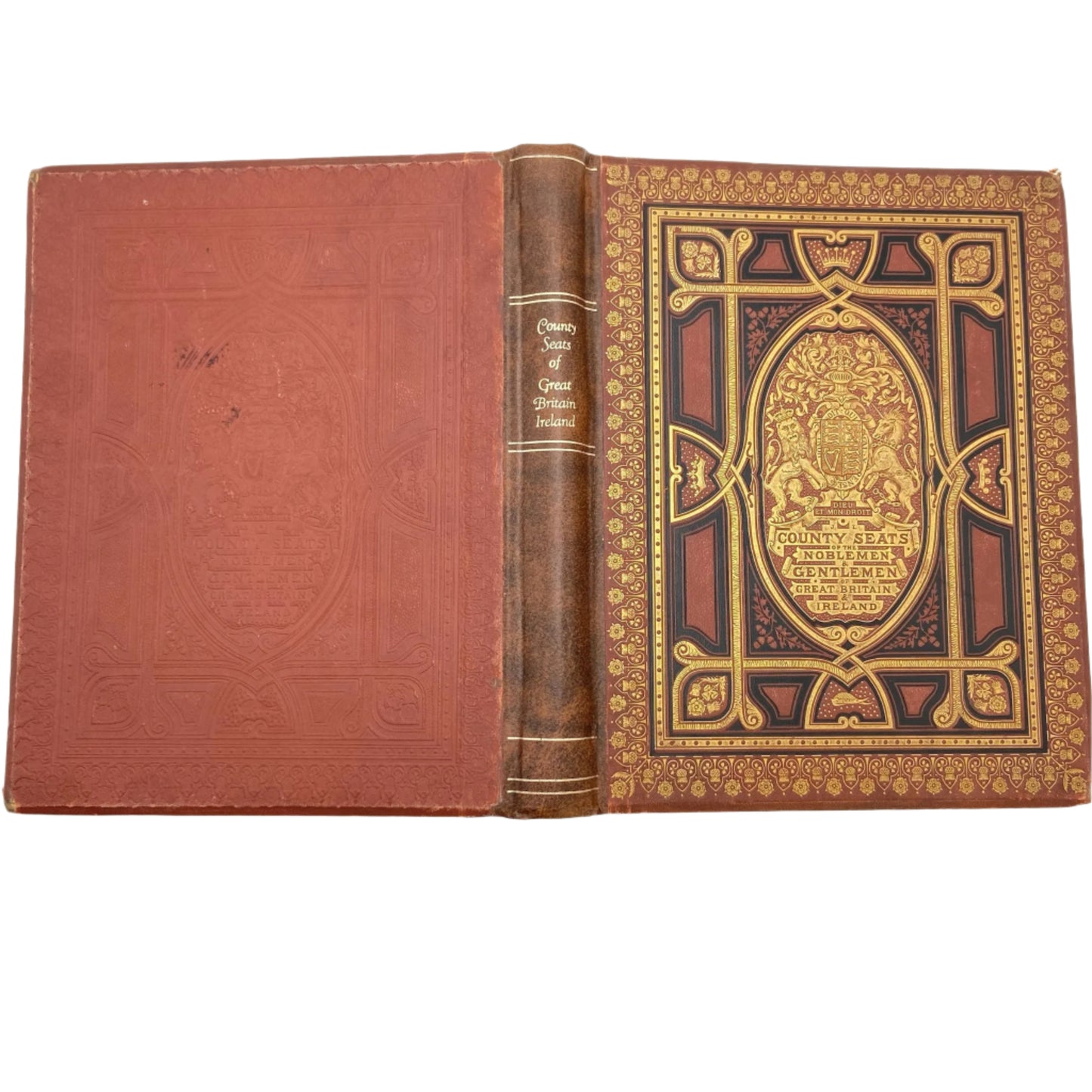 "County Seats of the Noblemen and Gentlemen of Great Britain and Ireland" Victorian Cloth Book