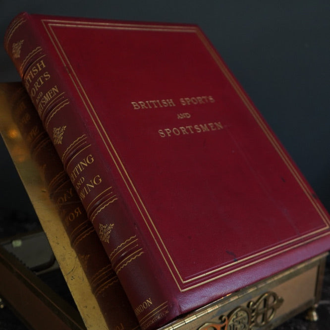1916 “British Sports: Yachting and Rowing" XL Full Morocco Red Leather Book, First Edition