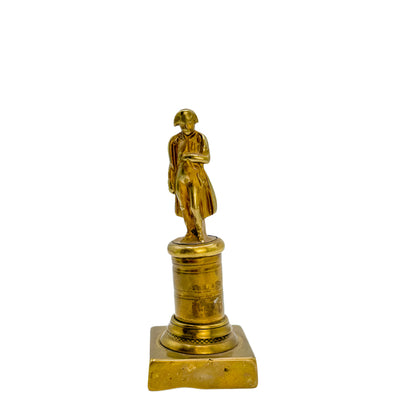 Late 19th Century Miniature Brass Figurine of Napoleon