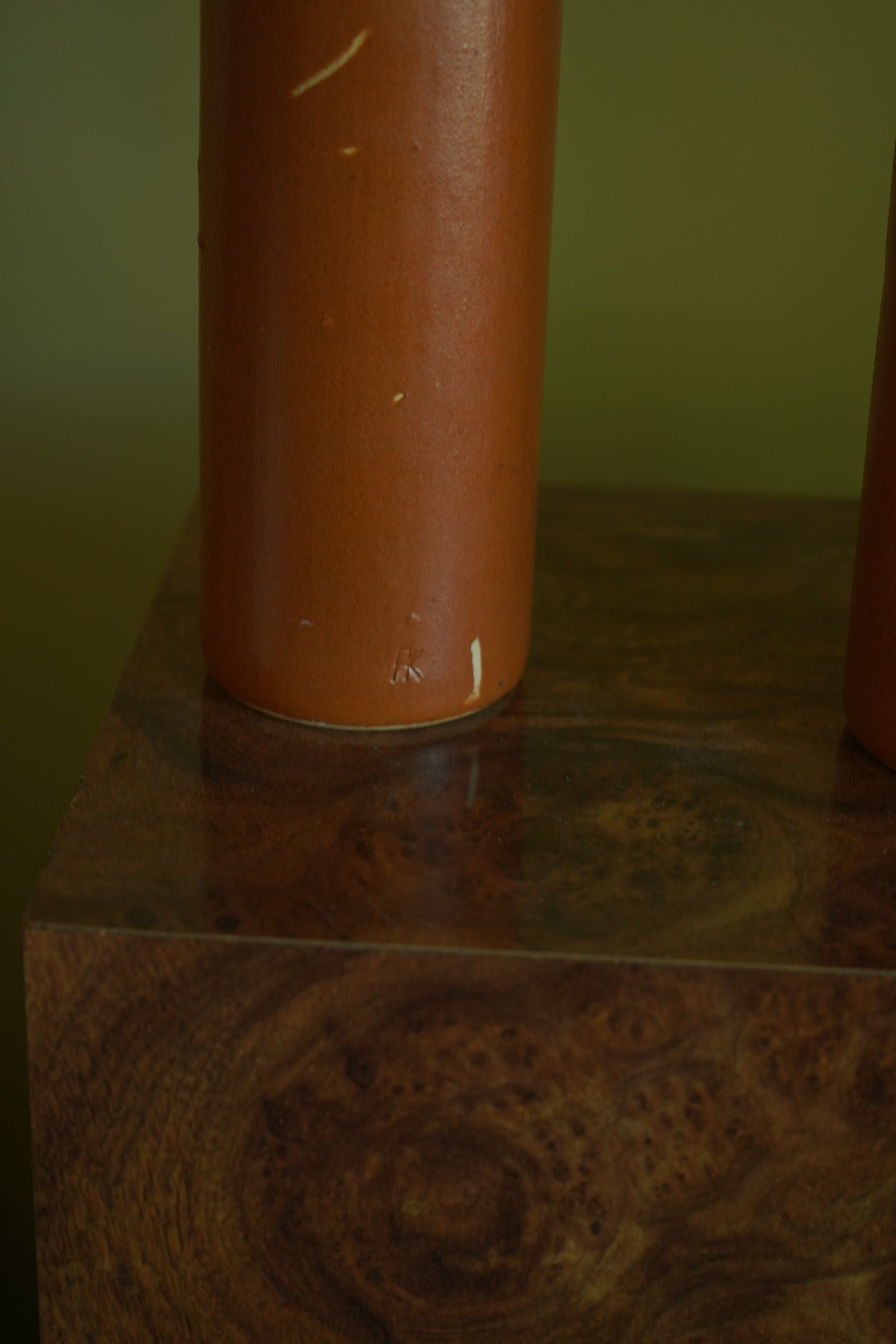 Antique 19th Century Salt-Glazed Stoneware Bottle with Maker’s Mark