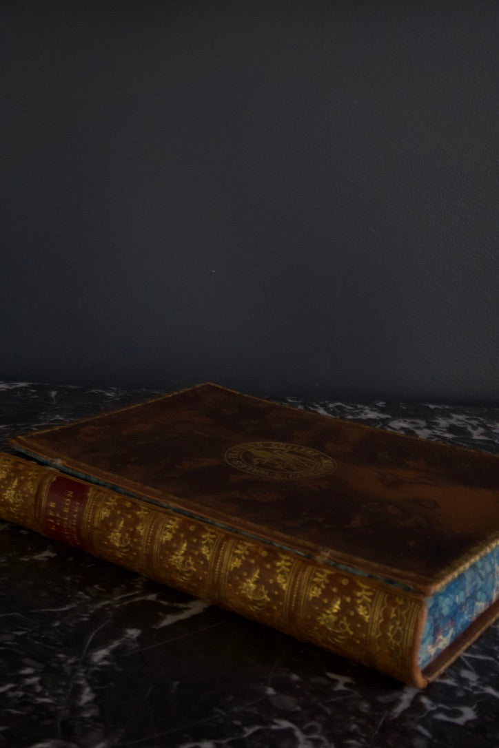 1897 "The Life of Napoleon Buonaparte" Brown Full Prize Binding Leather Book