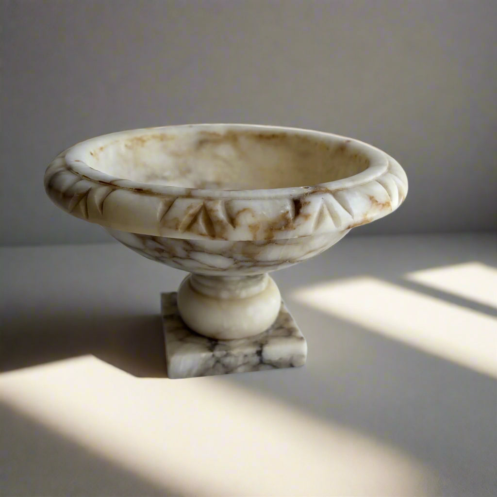 Alabaster Bird Bath