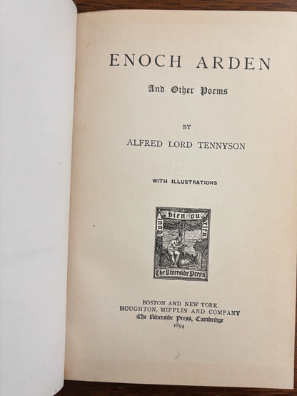 1894 Enoch Arden and Other Poems by Alfred Lord Tennyson