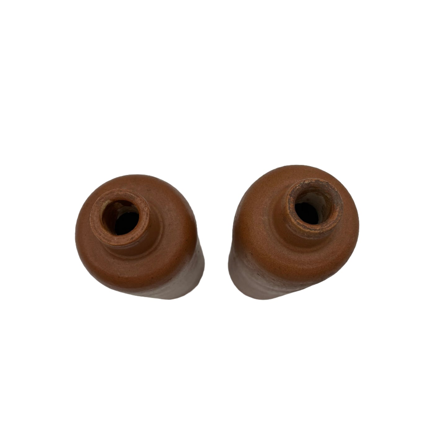 Antique 19th Century Salt-Glazed Stoneware Bottle with Maker’s Mark