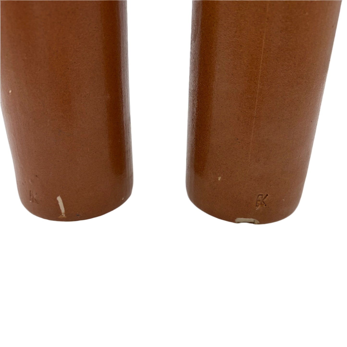 Antique 19th Century Salt-Glazed Stoneware Bottle with Maker’s Mark