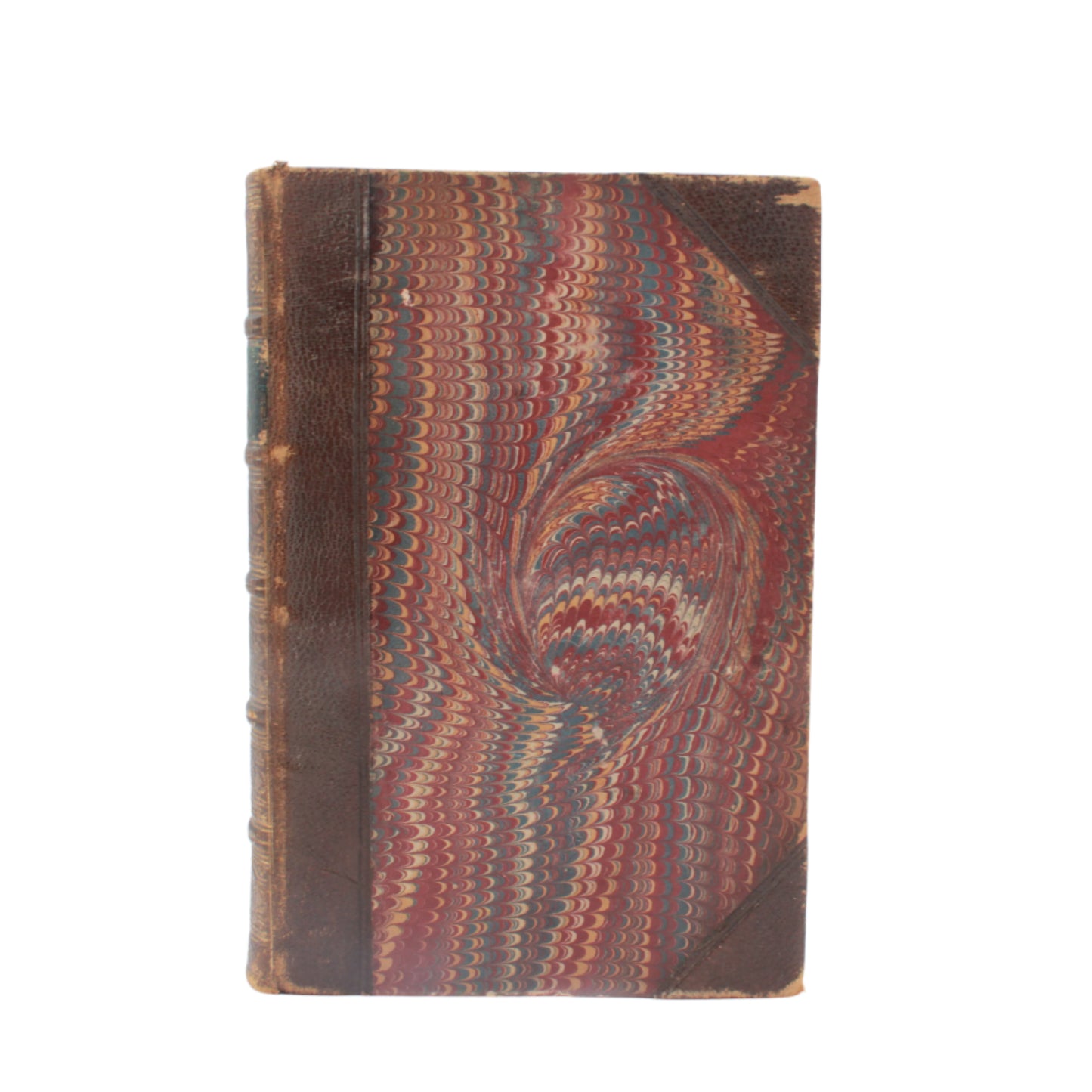 1796 "Reflections on the Rise and Fall of the Ancient Republics" Brown Half Leather Book