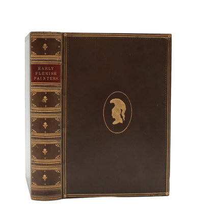 1872 " The Early Flemish Painters: Notices of Their Lives and Works" Full Leather Book