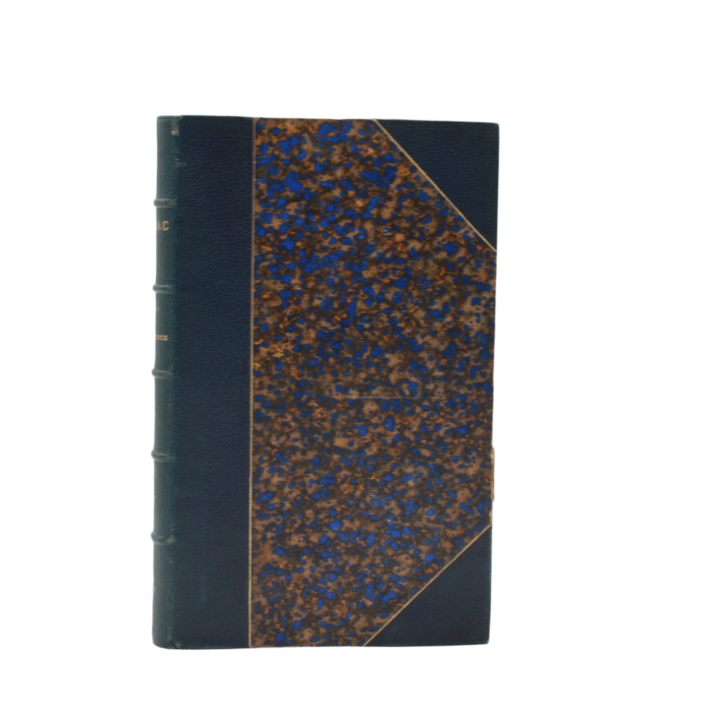1865 " La Comédie Humaine " Balzac Blue Half Leather Book