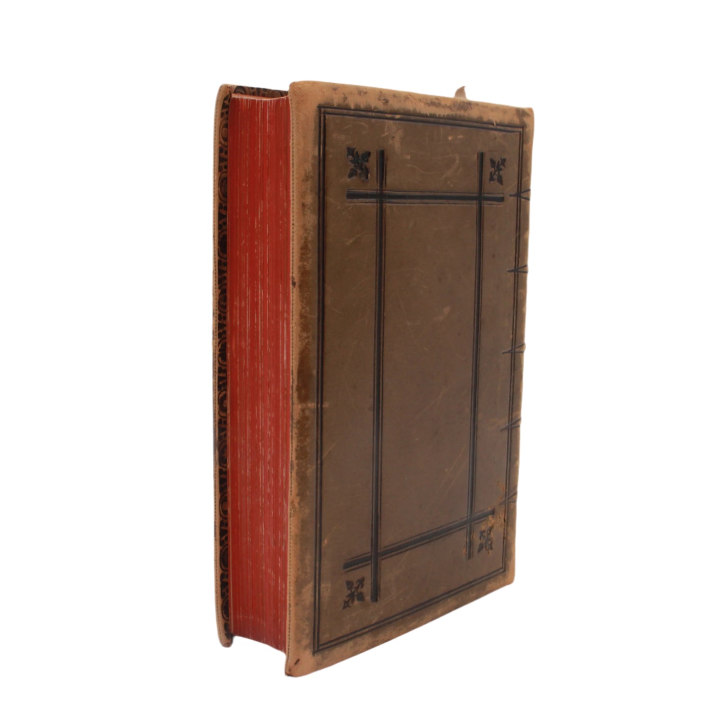 1893 " A Smaller Dictionary of the Bible " Light Brown Full Leather Book