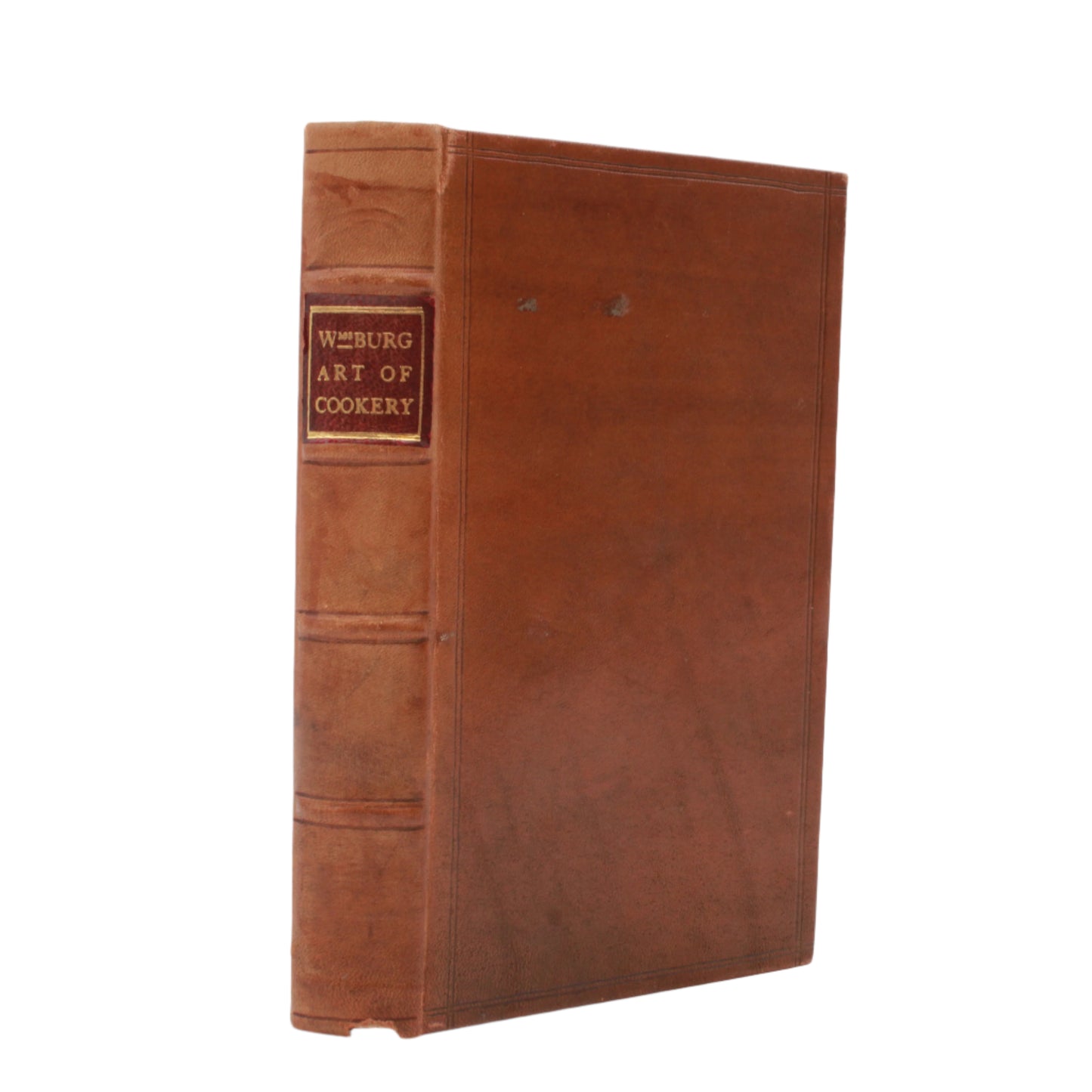 Antique Cookbook "The Williamsburg Art of Cookery " Tan Full Leather Book