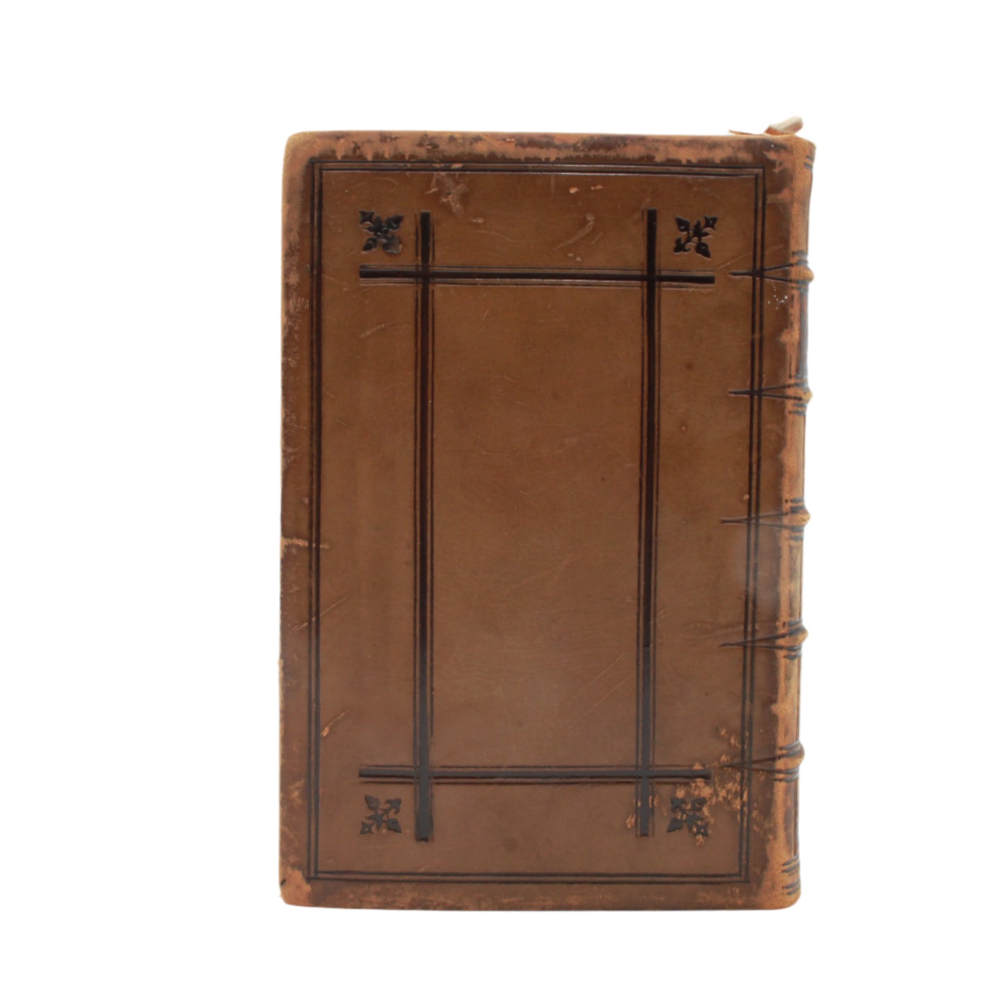 1893 " A Smaller Dictionary of the Bible " Light Brown Full Leather Book