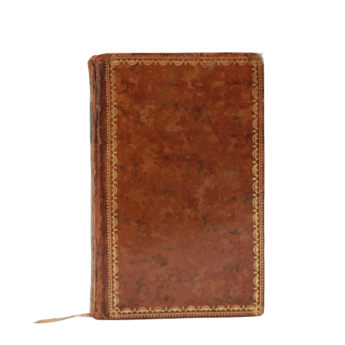 Antique 1803 French Poetry Book Le Printemps d’un Proscrit by Michaud | Fine Calf Leather Binding with Marbled Endpapers