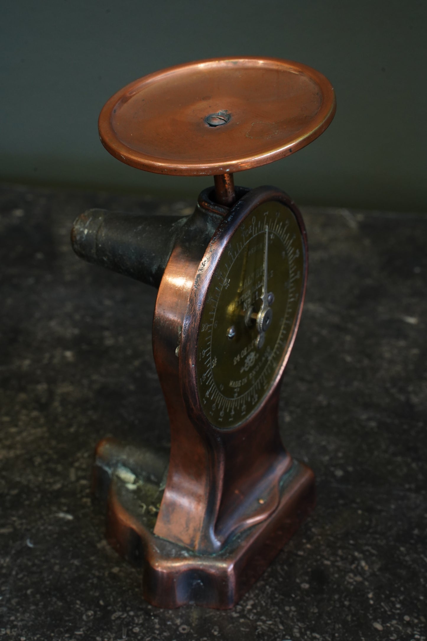 Antique Salter Copper Letter Balance Postal Scale, England