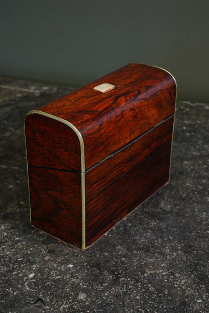 *RESERVED* Antique Victorian Rosewood Dome-Top Box