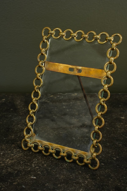Victorian Brass Chain Link Picture Frame