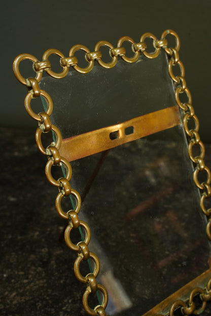 Victorian Brass Chain Link Picture Frame
