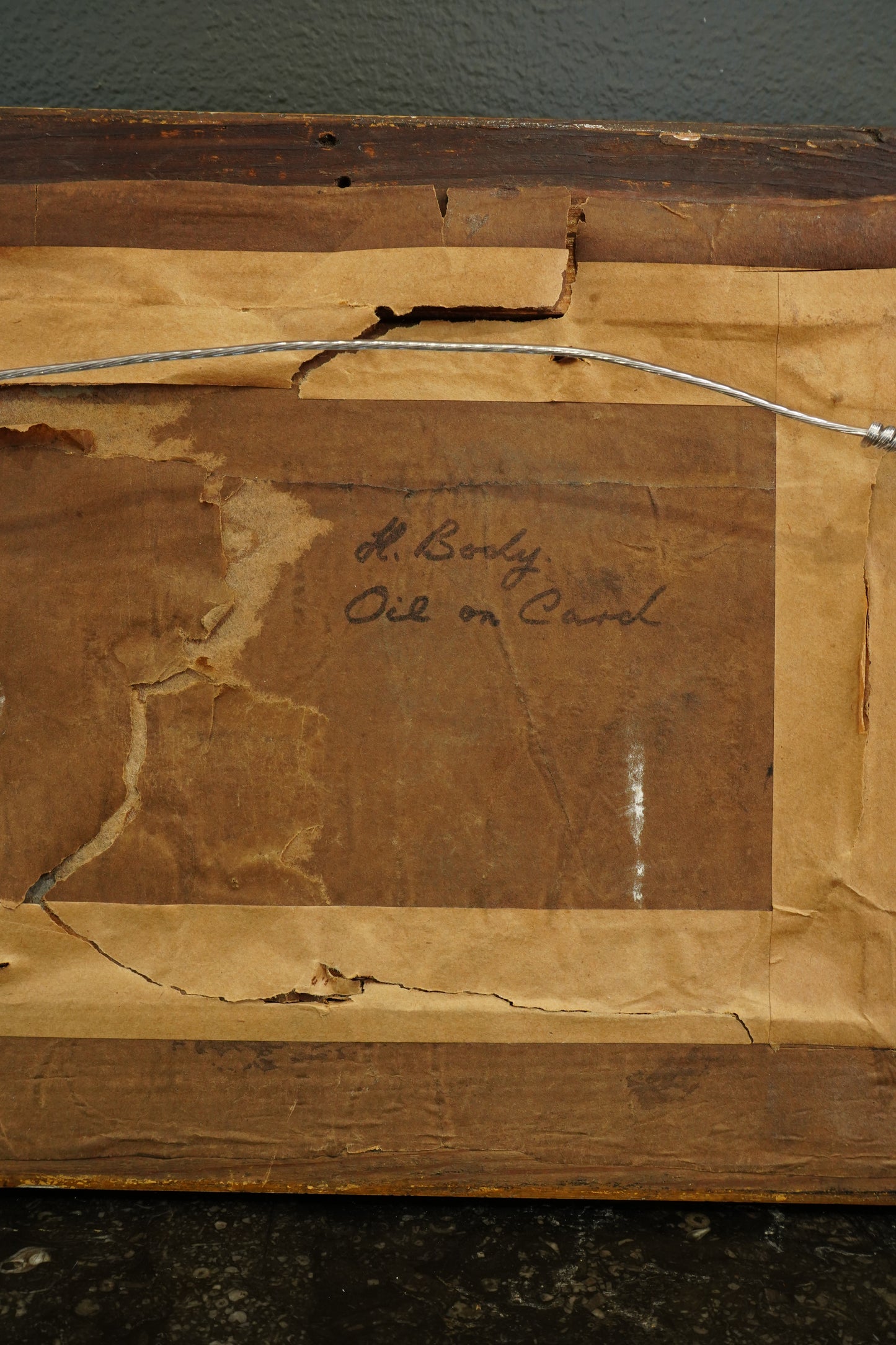 Antique English Coastal Oil on Card, Attributed to Alfred H. Bool, Circa 1900