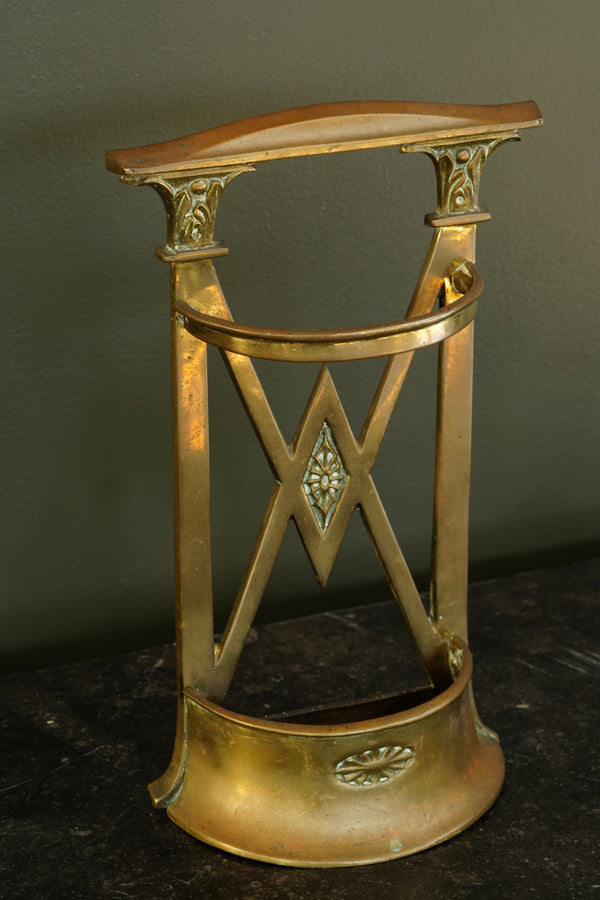 Antique Edwardian Brass Umbrella Stand