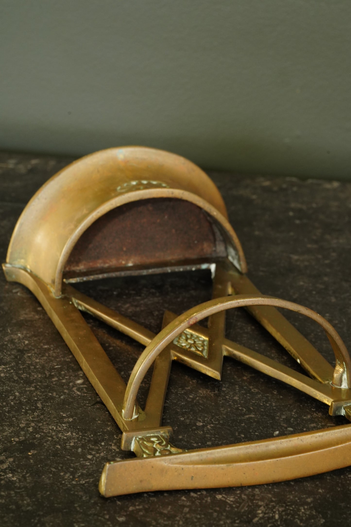 Antique Edwardian Brass Umbrella Stand